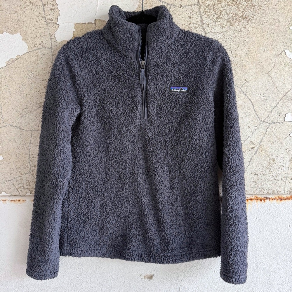 Patagonia Los Gatos Fleece Pullover 1/4 Zip Fuzzy Sherpa Sweater Womens S